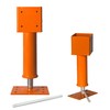 4x4 Screw Jack, 2 Pack Adjustable House Floor Jacks for