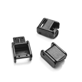 20 Pack 3/8"(10mm) Cam Lock Cam Buckles Plastic Black Toggle Clip Tactical Backpack Straps Belt Webbing Bag Parts Outdoor Camping Sewing Accessories, Black, 3/8"