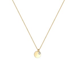 Elli Women's April Birthstone Necklace with Crystals Gold Plated, Sterling Silver, Crystal