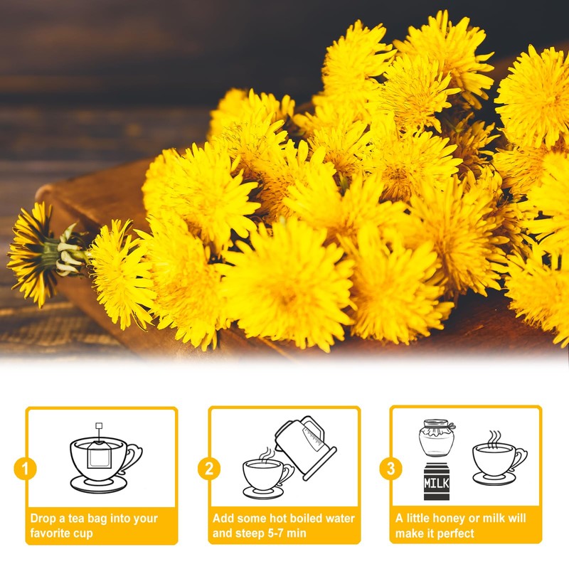 TEARELAE - Dandelion Root Tea - 2.5g x 120 Count