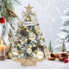 Dewur Mini Christmas Tree Small with Lighting LED Table Artificially
