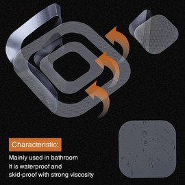 Secopad Non-Slip Bathtub Stickers, 36 PCS Safety Bathroom Tubs Showers Treads Adhesive Decals Scraper (Grey)