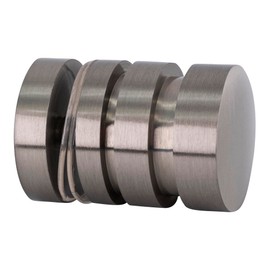 C.R. Laurence CRL Brushed Nickel Contemporary Style Single-Sided Shower Door Knob