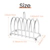 Zicojia Toast Bread Rack Holder 6 Stainless Steel Toast Rack