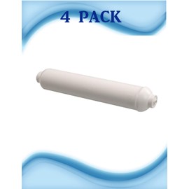 GXRTDR Inline Water Filter Replacement Comparable W/GE GXRTDR, GXRTPR, GXRTDQ, IC-100A, And DD-7098 Exterior Refrigerator, IceMaker, UnderSink RO System Quick Connect System- 4PACK