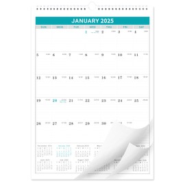 Calendar 2025-12 Monthly from Jan 2025 to December 2025, 2025 Calendar with Julian Date, 12 x 17 Inches, Thick Paper