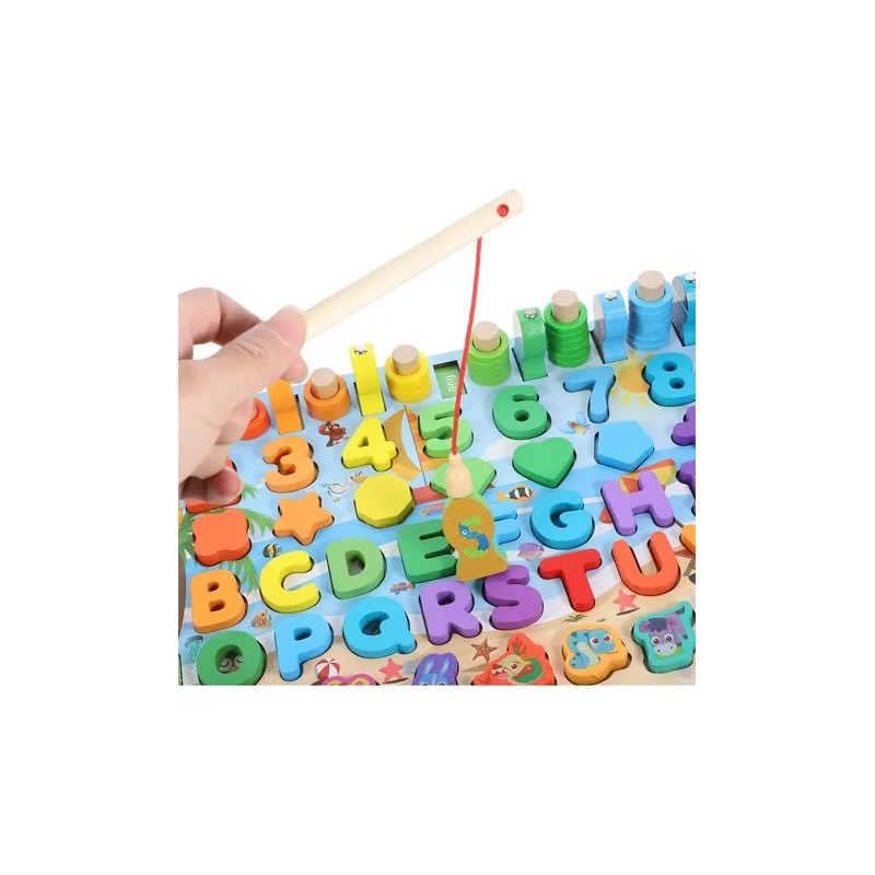 Tablero Multi-juegos Educativo Tablero Montessori En Madera