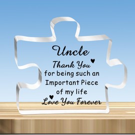 JMIMO Uncle Gifts Uncle Puzzle Uncle Birthday Gifts Christmas Fathers Day Presents for Uncle from Nephew Niece - Thank You For Being Such An Important Piece Of My Life