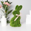 Qukou Moss Easter Bunny Home Decor, Artificial Moss Rabbit for