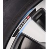 Bokos Wheel Sticker Rim Sticker for Nissan (Black)