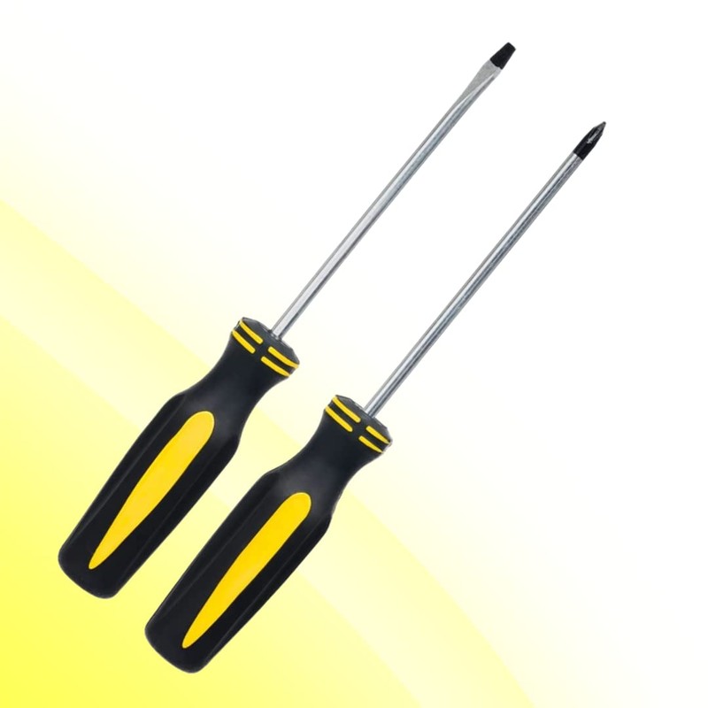 Invero Set of 2 Long Reach Screwdriver Set - Ideal