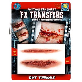 Tinsley Transfers Cut Throat, Flesh/Multi, One Size