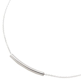 カーブライン バーネックレス 【お肌に優しいニッケルフリー】 シルバー (nif0049-R)