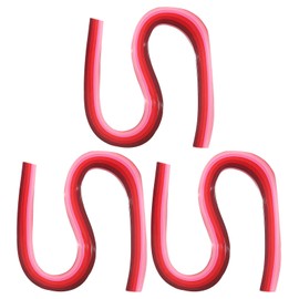 PATIKIL 540 x 3mm Rainbow Quilling Strips Paper,360 Pcs Origami Paper Quilling Strip for Art DIY Hand Craft Christmas, Gradient Red