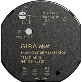 Gira 542300 Wireless Switch Touch Actuator Mini 1-Way eNet