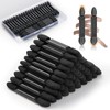 Hebterrka Pack of 50 Double-Sided Eyeshadow Applicators with Organiser, Disposable