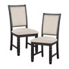 Lexicon Braun Dining Chair (Set of 2), Black