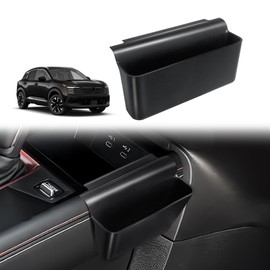 Muslogy Center Console Organizer Compatible with 2025 Nissan Kicks Accessories Shifter Storage Box ABS Material Console Phone Pocket Gear Shift Organizer Passenger Side Only