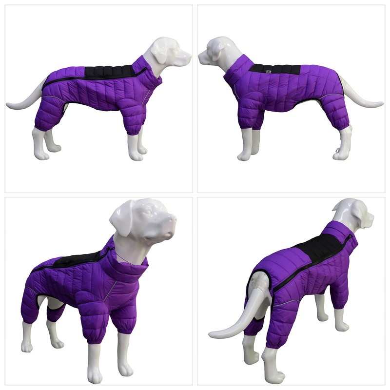 Dog Coat Dog Warm Jacket, 4 Legs Covered Waterproof Windproof