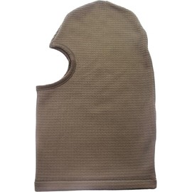 Tactical Waffle Knit Balaclava, One-Hole Face Mask, ECWCS Cold Weather Head Cover - Gen II Grid Fleece (US, Alpha, One Size, Coyote Brown AR 670-1)