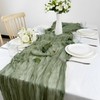 BEELIFY BEELIFY 2 Pack 10 Ft Cheesecloth Table Runner Sage
