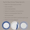 Royal Doulton Pacific Mixed Patterns Dinner Plates, 11.4", Blue/White, Set