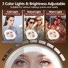 20x Large Lighted Makeup Mirror, Rechargeable 8.6" Magnifying Makeup Mirror,