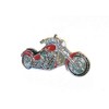 Mainly Metal Silver Metal Enamel Pin Badge Brooch Custom Bike Chopper Motorcycle