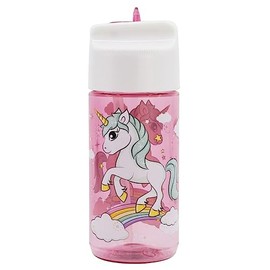 OM SUPPLIES Unicorn Characters Childrens Tritan Reusable Drinking Bottle 430ml - Holiday, Back to School Lunch Kids BPA free Plastic (Unicorn)