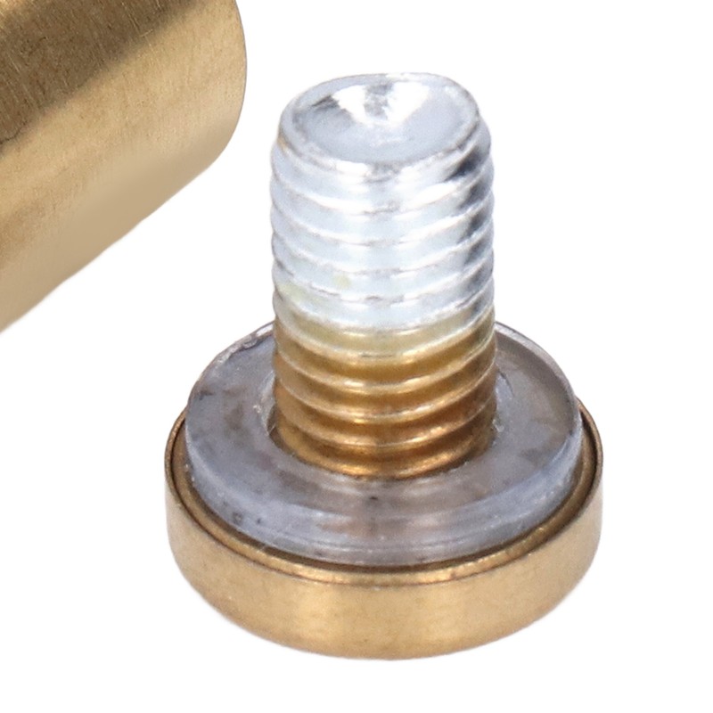 12Pcs Advertising Nail Stainless Steel Electroplated Brushed Gold Sign Holder