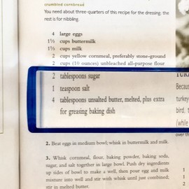 Electro-Optix Inc. 2 Bar Magnifiers  8 Inch 2.5x Domed Bar Magnifier for Reading Newspapers & Books