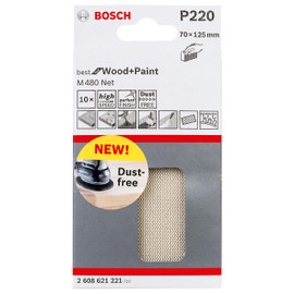 Bosch 2608621217" M480 Sanding Sheet, Beige, 70 x 125 mm