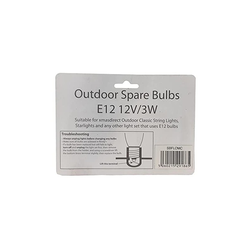 Christmas Direct Spare Bulbs Garden Fairy Lights - SBFLOMC -