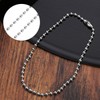 OUNONA Ball Chain 3 Meters Length 2.4MM Diameter with 10