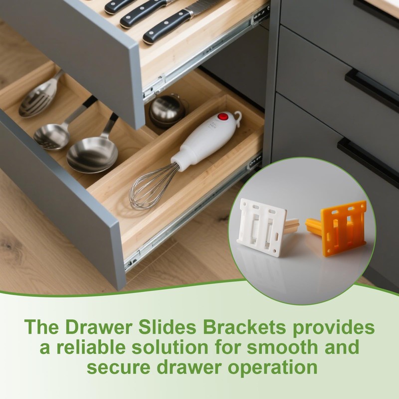 H306 Drawer Slide Socket Set,3/4" C Shaped Slide Channel Replacement