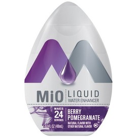 MiO Liquid Water Enhancer - Berry Pomegranate, makes 24 servings + Vitamins, 1.62 oz each, (Pack of 7)