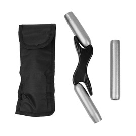 Sarini 5 Pcs Brick Jointer Steel Barrel Bricklaying Jointer, Hardened Steel Brick Jointer Tool with Cloth Bag for Bricklayers, Masonry - 4 Sizes 1/2", 5/8", 3/4", 7/8"