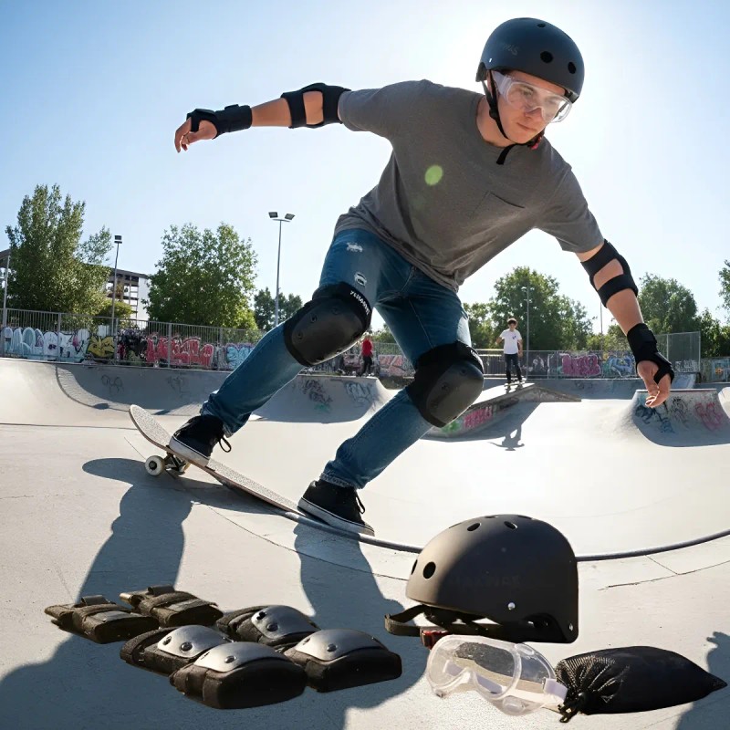 Coderas Rodilleras Protección Casco Patinaje Para Niño,kit 8