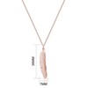 Philip Jones Rose Gold Plated Feather Necklace