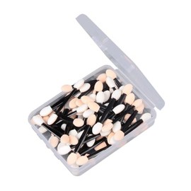 FRCOLOR 50 Piezas Pinceles Para Sombras De Ojos Doble Cara Desechables Aplicadores De Esponja Para Maquillaje Herramientas De Maquillaje Para Viajes Fiestas Y Uso Diario