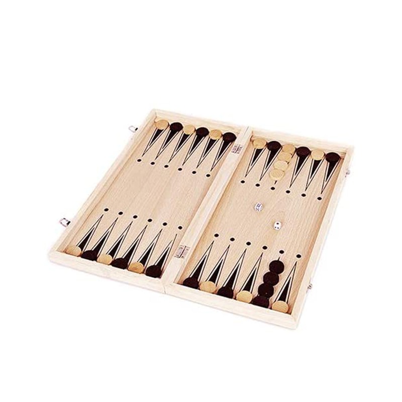 3 in 1 Wooden Chess Set Folding International Chess Entertainment