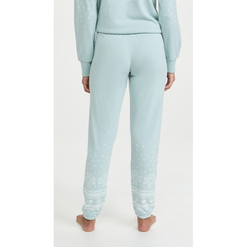 PJ Salvage Pantalones de Mujer con Bandas para Mujer, H-Ice