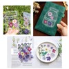 64 Pcs DIY Dried Flower Bookmark kit, transparent dried pressed