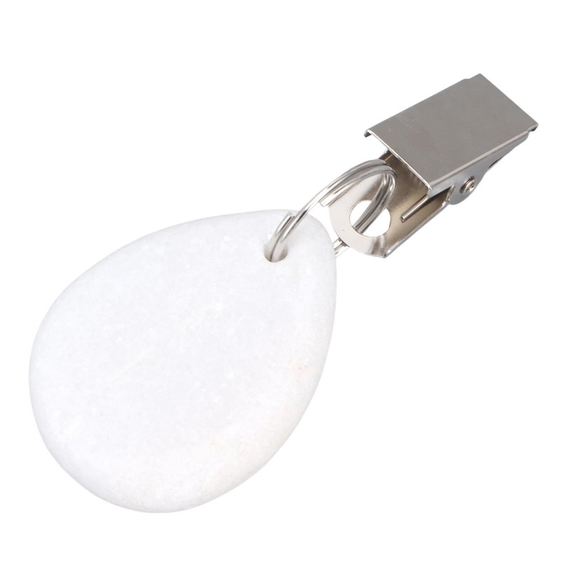 6Pcs Tablecloth Weights Marble Stainless Steel Small Size Waterproof Rustproof