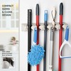 Home-it Mop and Broom Holder Wall Mount Garden Tool Storage
