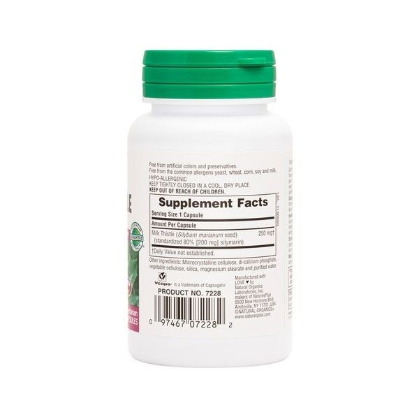 Nature's Plus Milk Thistle 250 mg 60 veg.caps