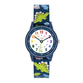Cander Berlin MNA 0230 D Children's Watch Velcro Wrist Watch Children Girls Boys 3 ATM Waterproof Analogue Learning Dinosaur