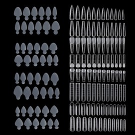 NMKL38 288PCS Nail French Silicone Sticker Nail Dual Form Set Duet Nail System Reusable Pad Quick Building Mold Tips