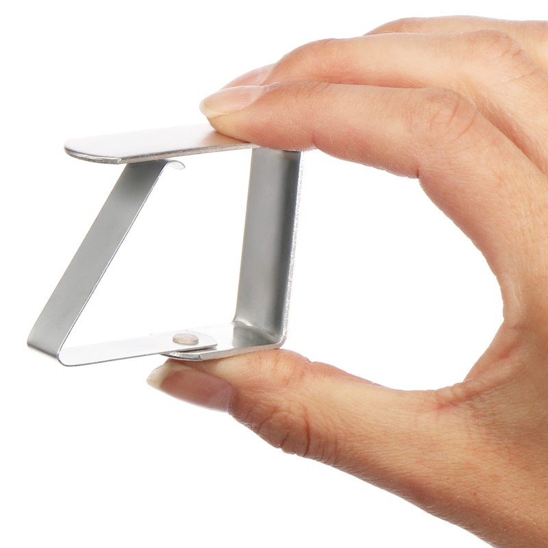 com-four® 16x premium tablecloth clamp - table clamps made of