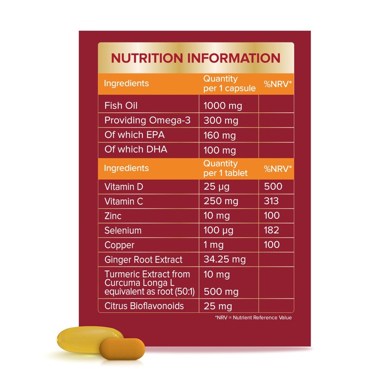 Seven Seas Omega-3 Fish Oil and Immunity, With Vitamin C,